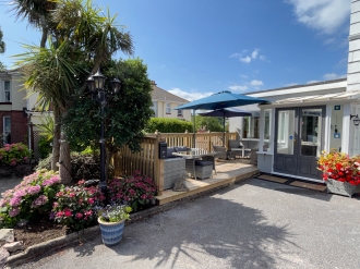 Relax on our decking area